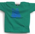 T-Shirt Bear junior, green with blue print