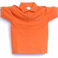 Orange polo shirt for children with the logo of the Park