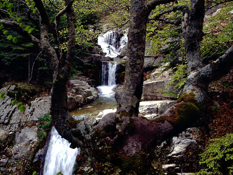 The waterfall called Salto del Cervo