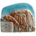 Magnete in ceramica raffigurante Pietra Cappa