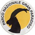 Sticker in colour with the logo of the Gran Paradiso National Park