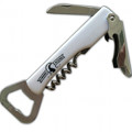 Steel corkscrew with steel blade and bottle opener of the Gran Paradiso National Park