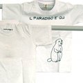 T-Shirt bimbo colore bianco/marmotta "Il Paradiso Ã¨ qui"