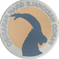 Sticker in colour with the logo of the Gran Paradiso National Park