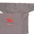T-Shirt "Ippovia" gris cendrÃ© adulte unisex (ligne "Pintado a Mao")