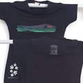 Schwarzes Damen-T-Shirt "Alte Vette" - Leontopodium nivale 