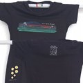 Schwarzes Damen-T-Shirt "Terre della Baronia" - Adonis vernalis