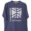 E-cotton T-shirt, blu, Val Grande National Park