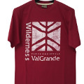 Weinrotes T-Shirt aus Fairtrade-Baumwolle Parco Nazionale Val Grande