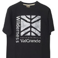 Schwarzes T-Shirt aus Fairtrade-Baumwolle Parco Nazionale Val Grande