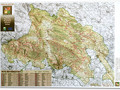 Carta dei sentieri (scala 1:100.000) del Parco Naturale Regionale Sirente-Velino