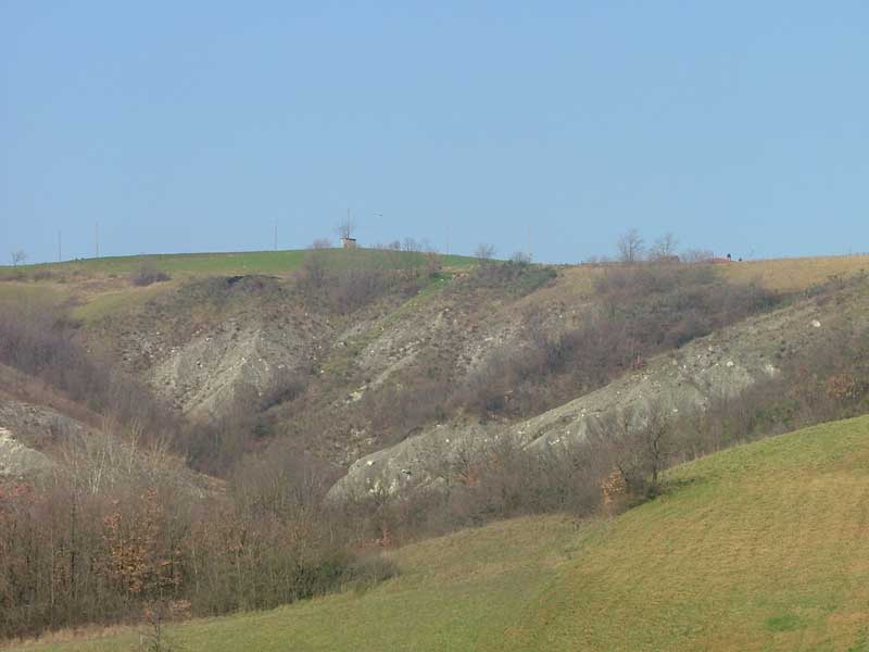 One the the gullies on the slope of Piacenza