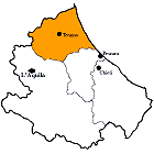 Provinz Teramo Karte