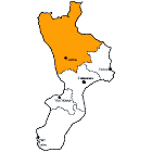 Provinz Cosenza Karte