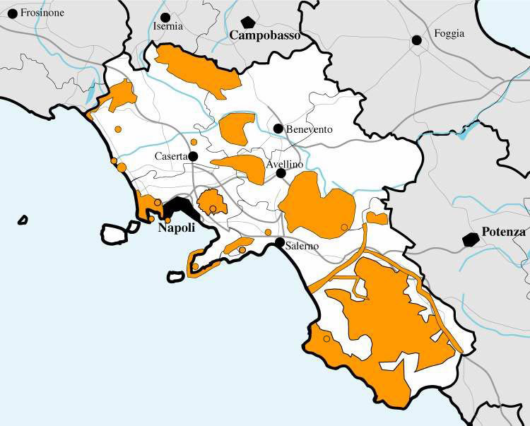 Interactive map Campania