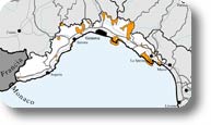 Carte interactive Ligurie