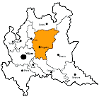 Provinz Bergamo Karte