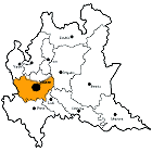 Milan Province map