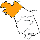Pesaro e Urbino Province map