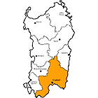 Karte Provinz Cagliari