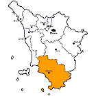 Provinz Grosseto Karte
