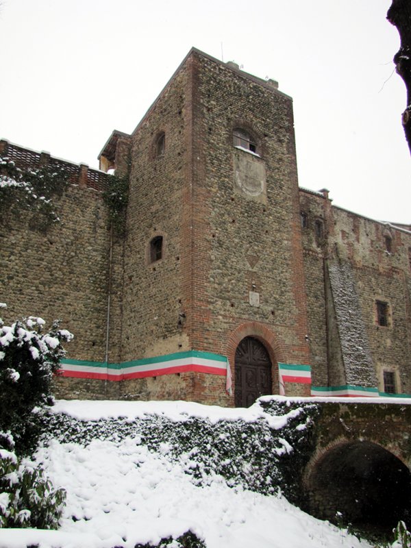 Entrance to Orsini Castle in Rivalta