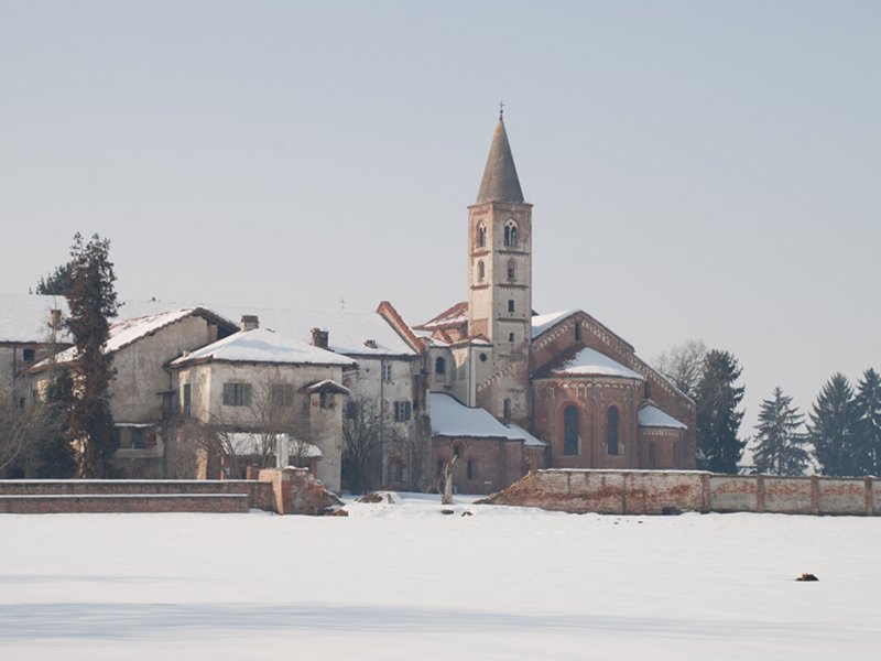 Snow in Saluzzo and surroundings