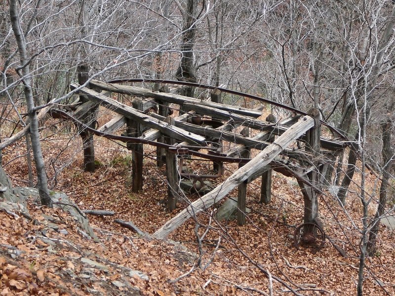 Remains of the cableway switch