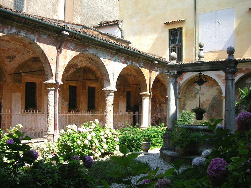(19291)Beata Vergine delle Grazie Sanctuary, view of the cloister