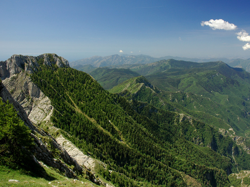 La catena delle Alpi Liguri