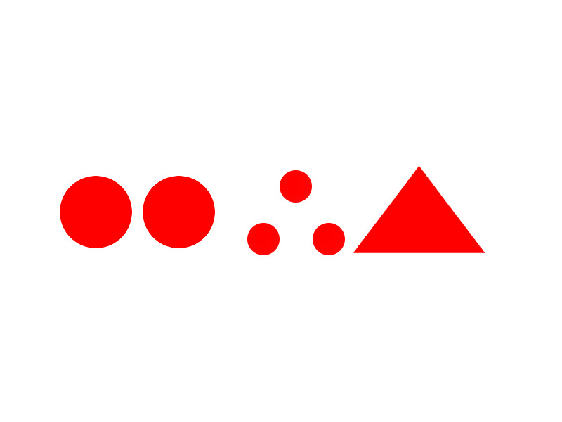 Trail marker: itinerary Arenzano - Cima Pian Di Lerca (red full double circle / three red balls / full red triangle)