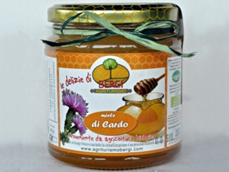 Sicilian black bee thistle honey