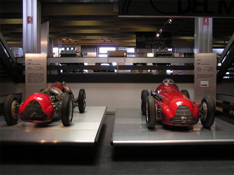 at the historical Museum of Alfa Romeo