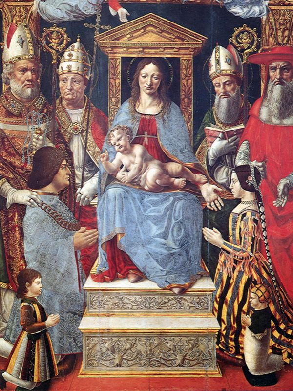 Ludovico il Moro e Beatrice d'Este nella Pala Sforzesca a Brera