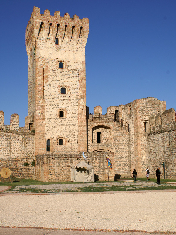 Walls of the marquis castle in Este