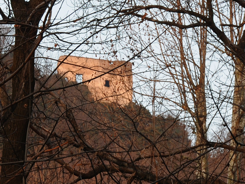 Ruins of the castle of Speronella in Rocca Pendice