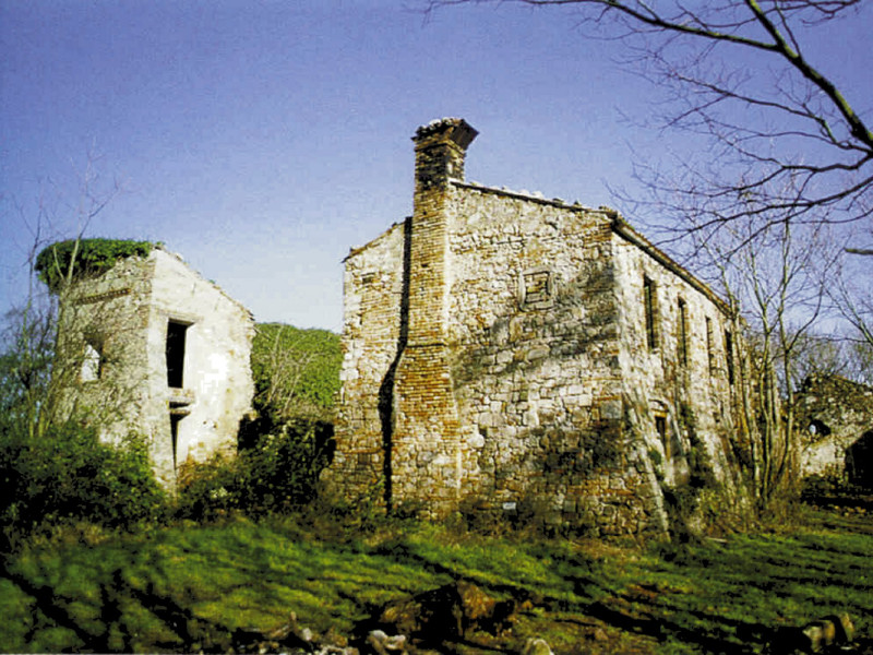 Ruins of the ancient monasteries on Mt. Orbieso