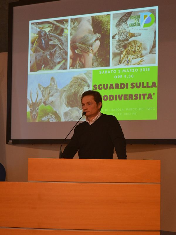 Mauro Allegri presenta l'attività del Centro di Recupero Animali Selvatici le Civette nel Parco dello Stirone e del Piacenziano