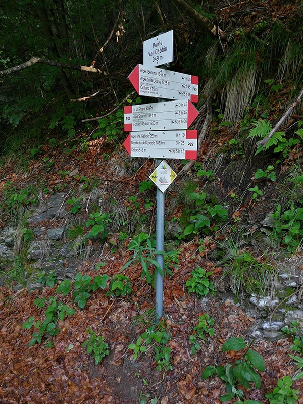 Renewal of hiking signs