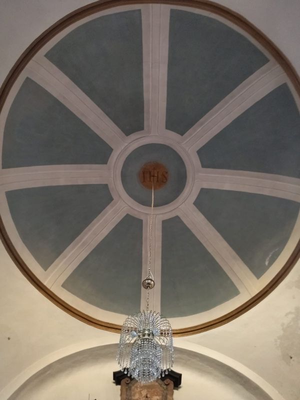 Interior of the cupola of San Germano church in Palazzolo Vercellese