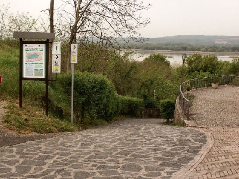 Entrance of Alviano Nature Sanctuary