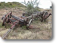 Old Wagon on 4x4 Trail