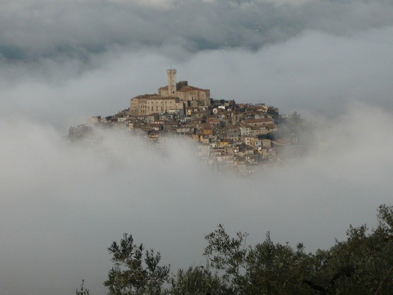 Palombara with fog