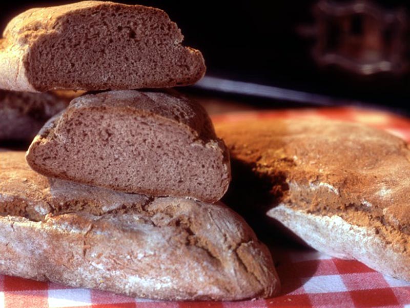 Brot aus Kastanienmehl der Garfagnana