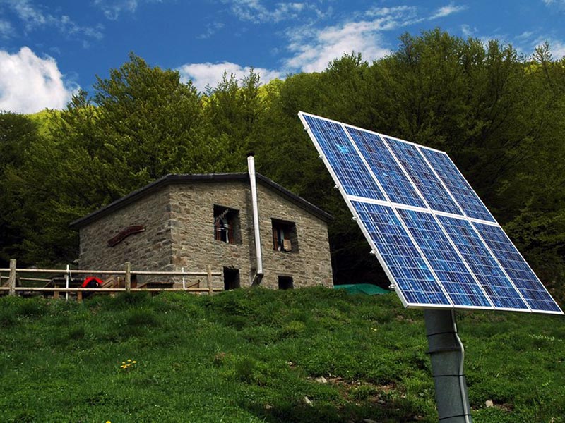 San Leonardo al Dolo Mountain Hut - renewable energy