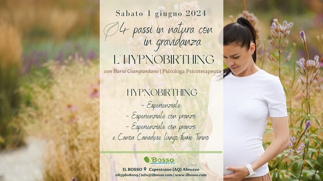 4 passi in natura con l'Hypnobirthing in gravidanza