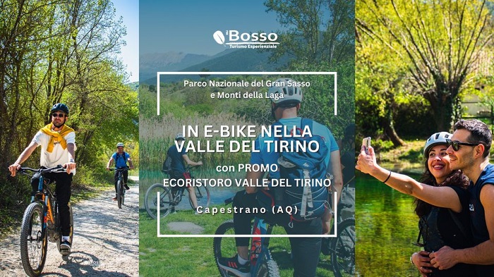 In E-Bike nella Valle del Tirino con Promo Ecoristoro