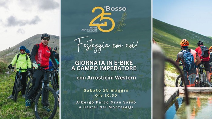 Giornata in E-Bike a Campo Imperatore con arrosticini Western - IL BOSSO 25 Years Anniversary