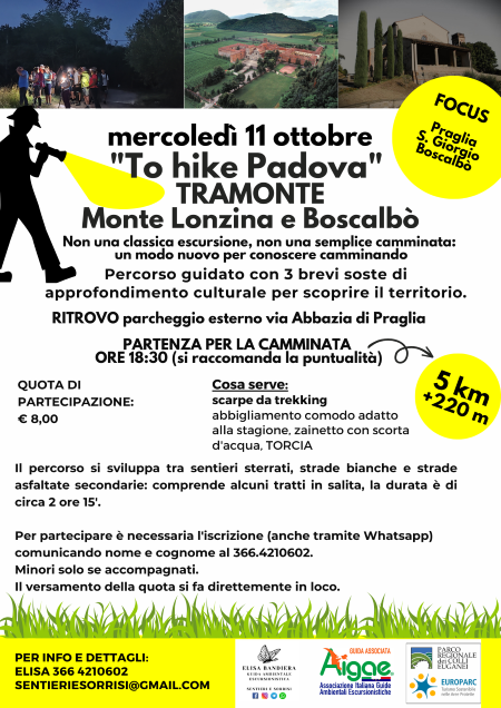 To hike Padova - Tramonte 