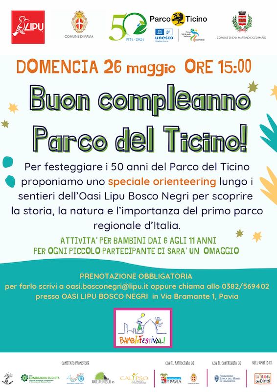 Buon compleanno Parco Ticino!